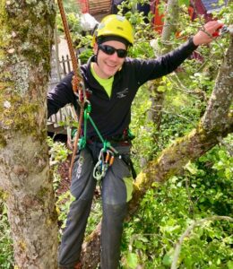 Seattle tree expert, crew lead, and arborist Andrew Haggerty